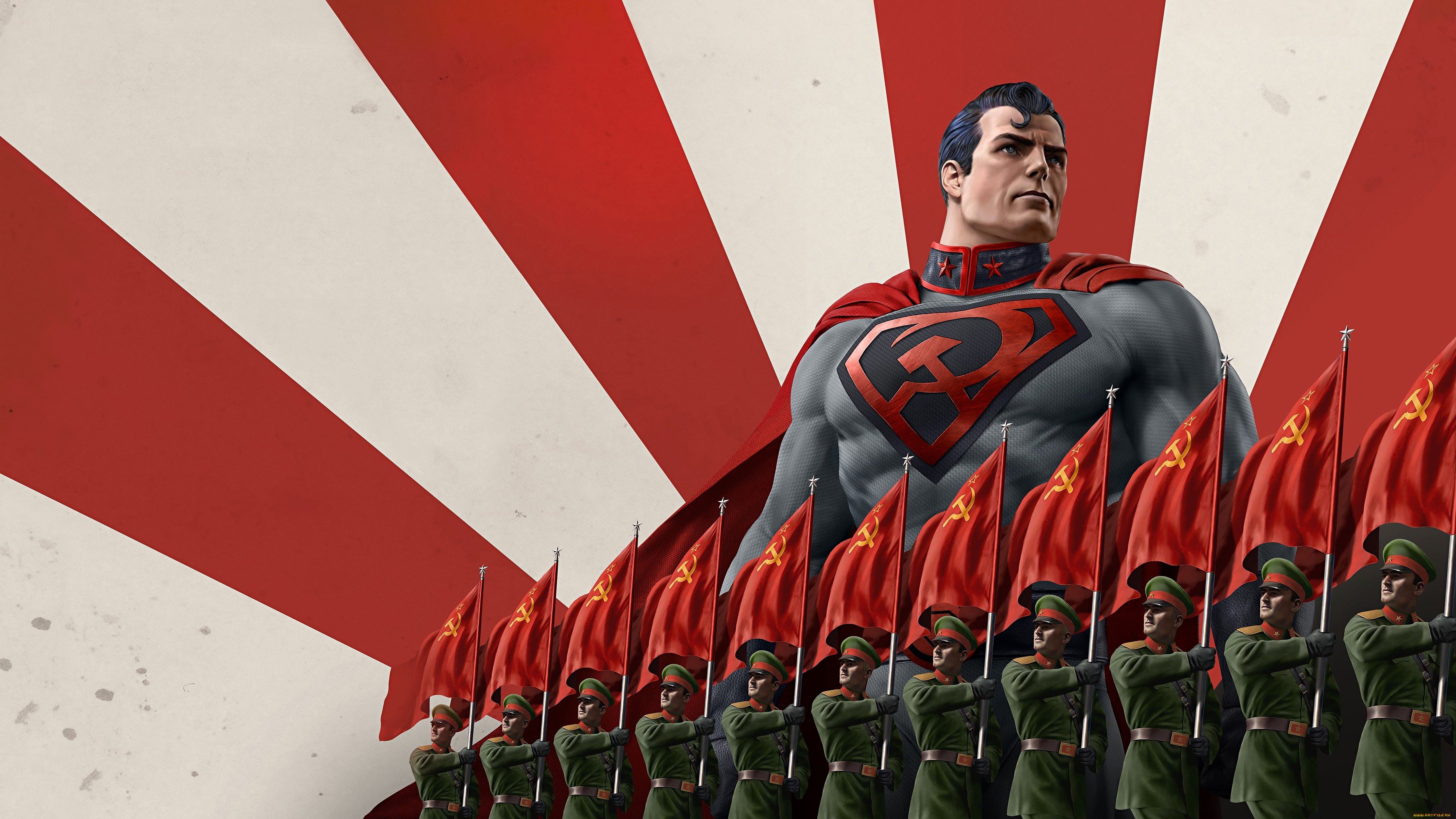 , superman,  red son, red, son